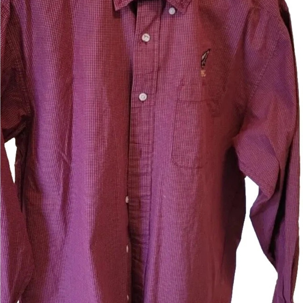 Men's Stylish FSU long sleeve Checkered Button Down Shirt